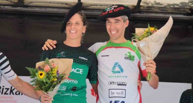 Beatriz Lalaguna y Joanes Goitisolo, vencedores en el Triatlón de Sestao en Euskadi