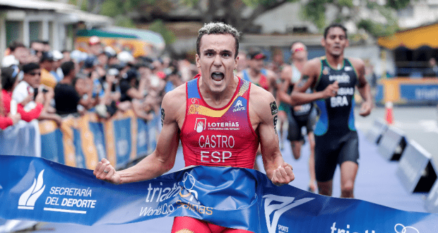 Victoria para David Castro en la Copa del Mundo de Triatlón en Salinas