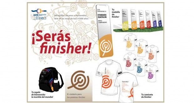 La cultura rupestre gallega, presente en los trofeos para finalistas del Mundial Multisport Pontevedra 2019