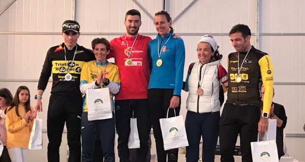 Marina Muñoz y Rubén Andrés ganan en el Duatlón de Hornillos en Castilla y León