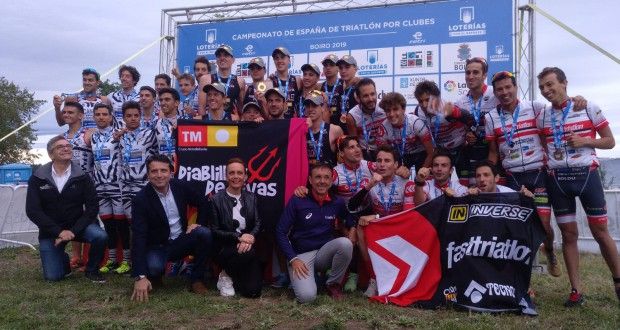 Diablillos Rivas Mar de Pulpí gana el Campeonato de España de Triatlón por Clubes masculino 2019 en Boiro, tercera jornada de la Liga Loterías de Triatlón