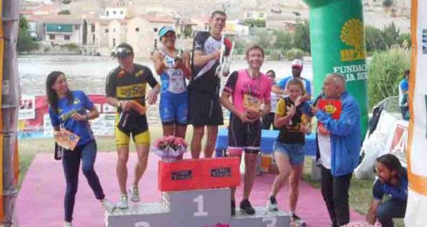 García y Hernández lideran el triatlón zamorano en Castilla y León