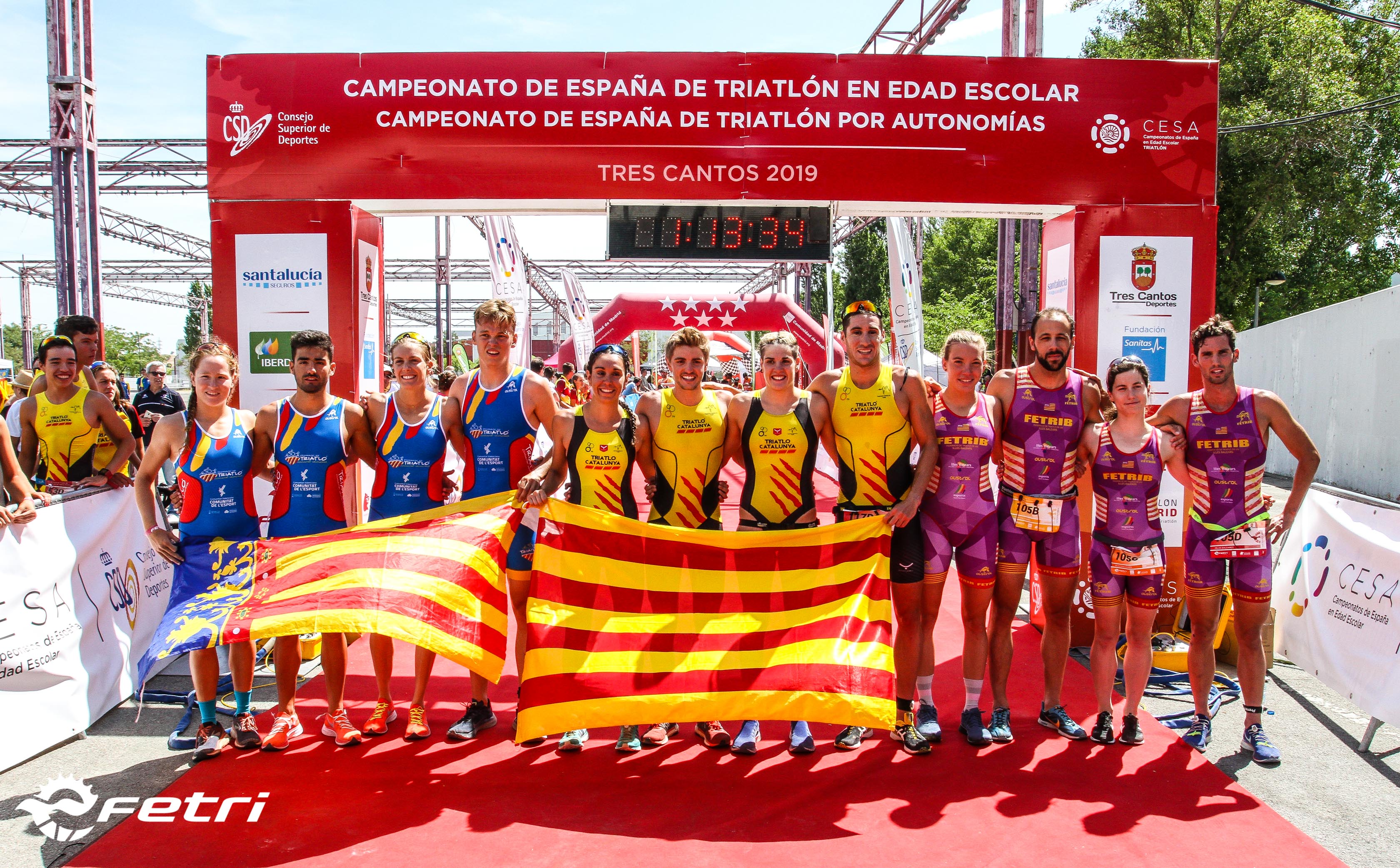 #FETRITresCantos Relevo Mixto Autonomías