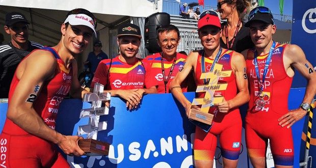 Mario Mola y Javier Gómez Noya, plata y bronce en el Campeonato del Mundo de Triatlón