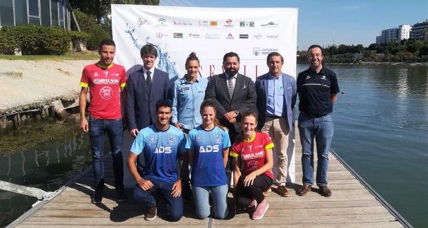 Presentación del final de las Ligas Loterías e Iberdola de clubes de Triatlón en Sevilla