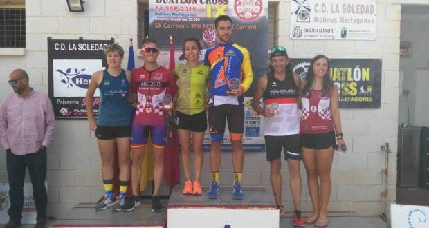 Franco y Cigarra, Campeones del Duatlón Cros Molinos de Marfagones en Murcia