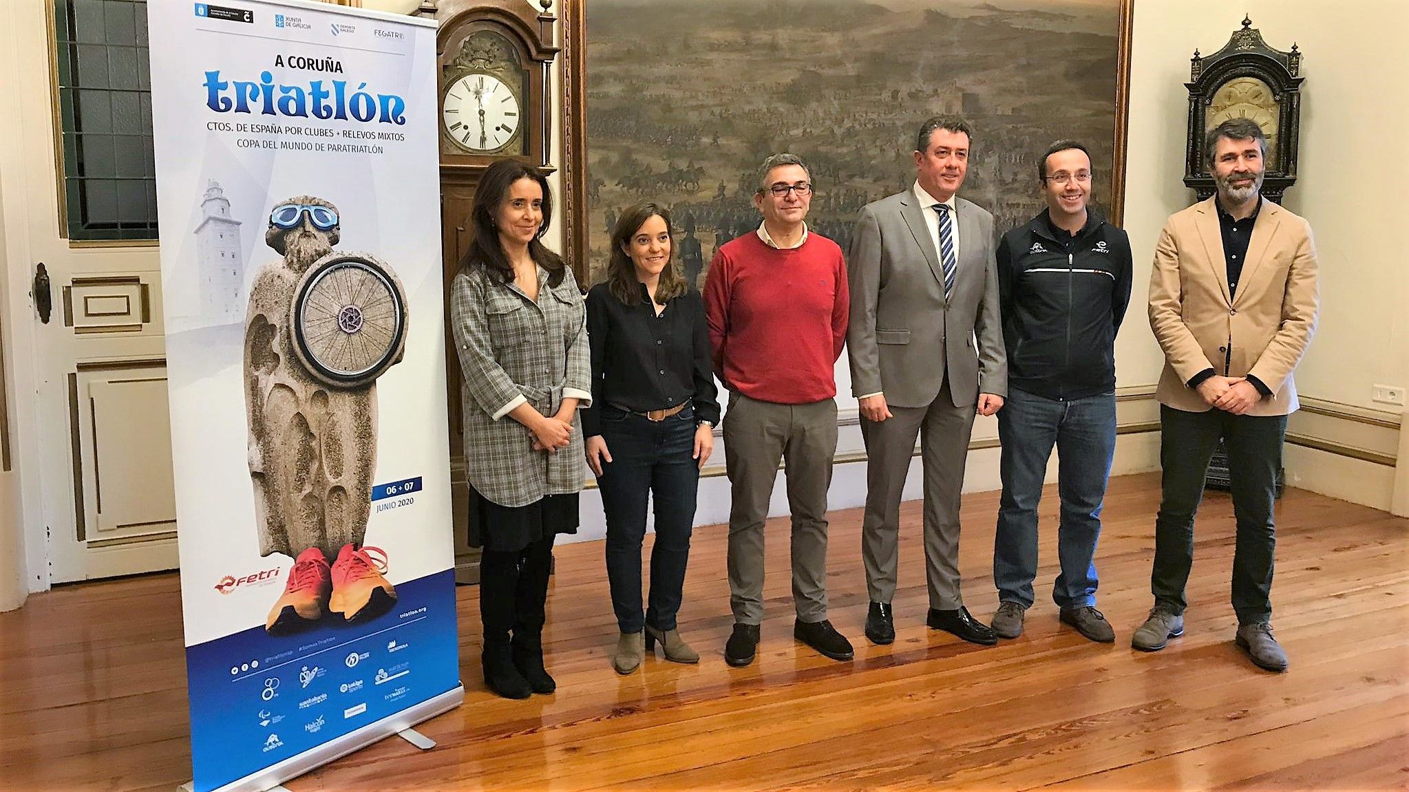 A Coruña presenta su sede para la Copa del Mundo de Paratriatlón y el Campeonato de España de Triatlón por Clubes y Relevos Mixtos