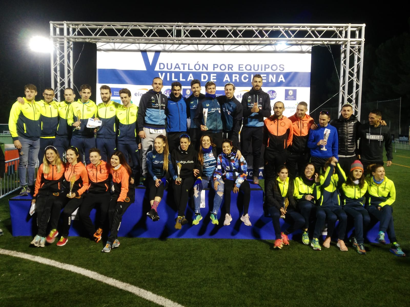 Águilas Primaflor, campeones y campeonas regionales de Duatlón por Equipos contrarreloj en Murcia