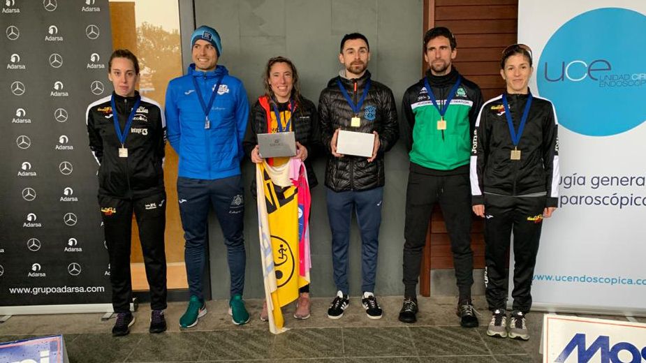 Itziar Méndez y Miguel Ángel Areces, campeones de Asturias de Duatlón distancia estándar 2020 en Gijón