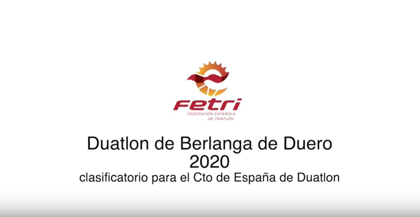Duatlón de Berlanga de Duero, Clasificatorio para el Campeonato de España de Duatlón 2020