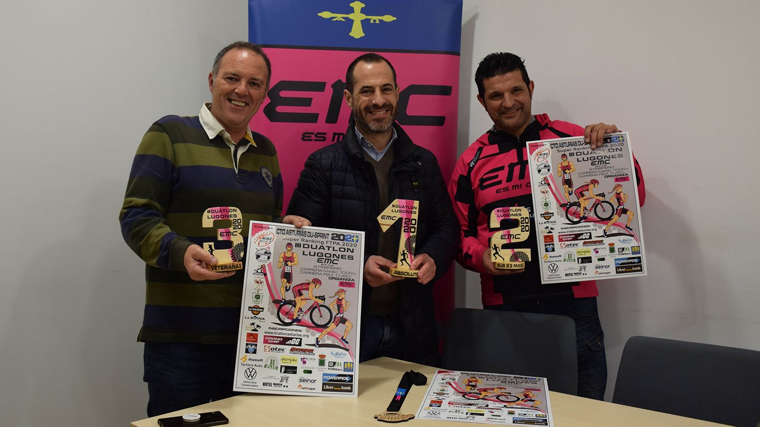 Más de 60 deportistas en categoría femenina y 200 en masculina disputarán el III Duatlón Lugones EMC, Campeonato de Asturias