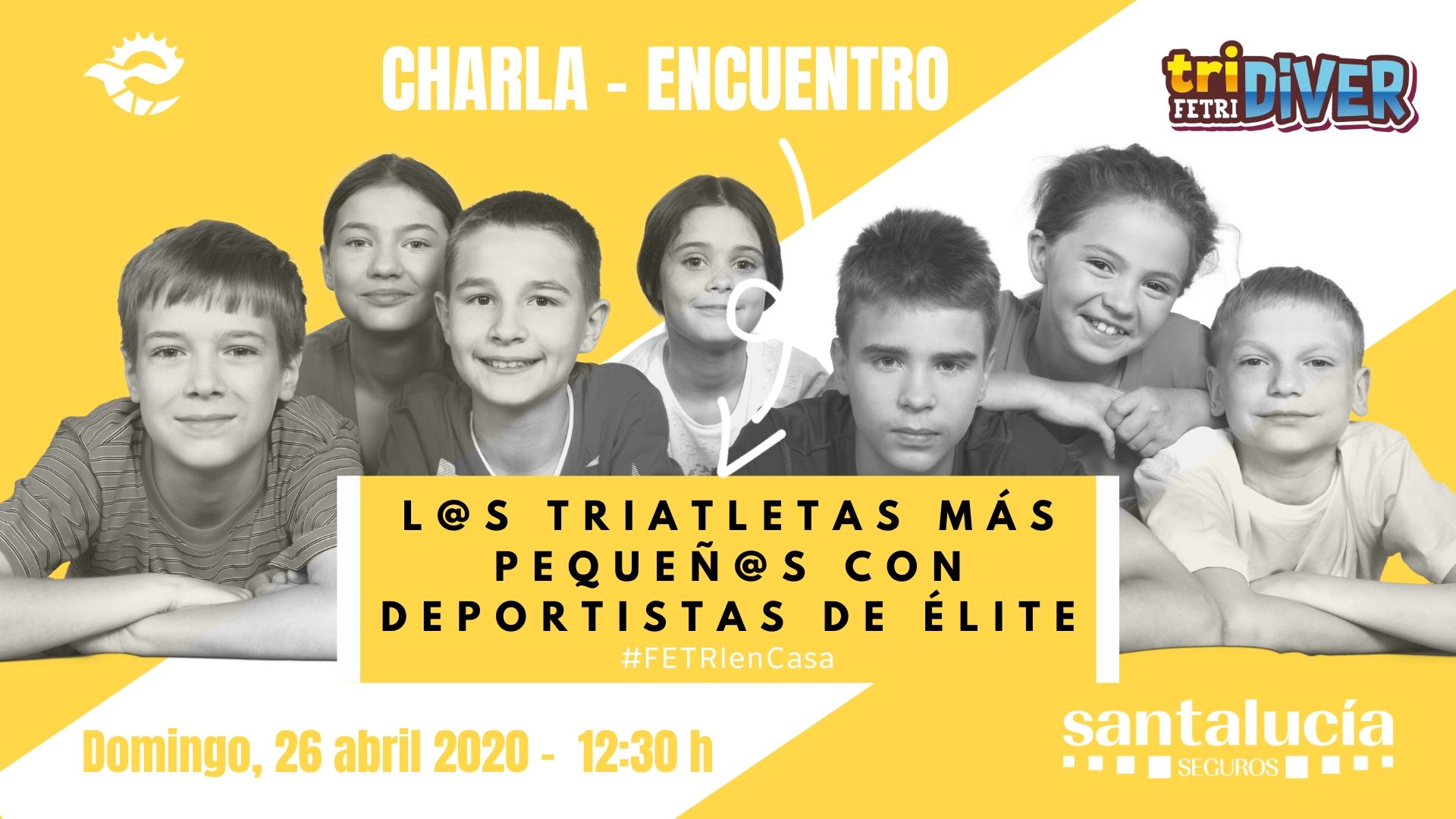 L@s triatletas más pequeñ@s con deportistas de Élite