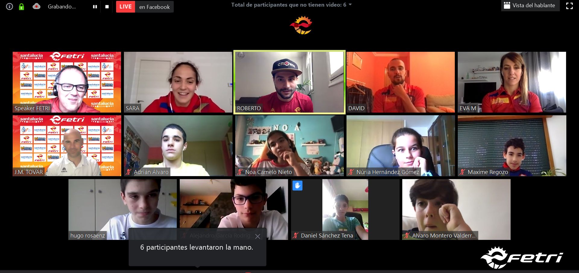 Experiencia y Juegos en la Jornada On Line de Triatlón Escolar FETRI