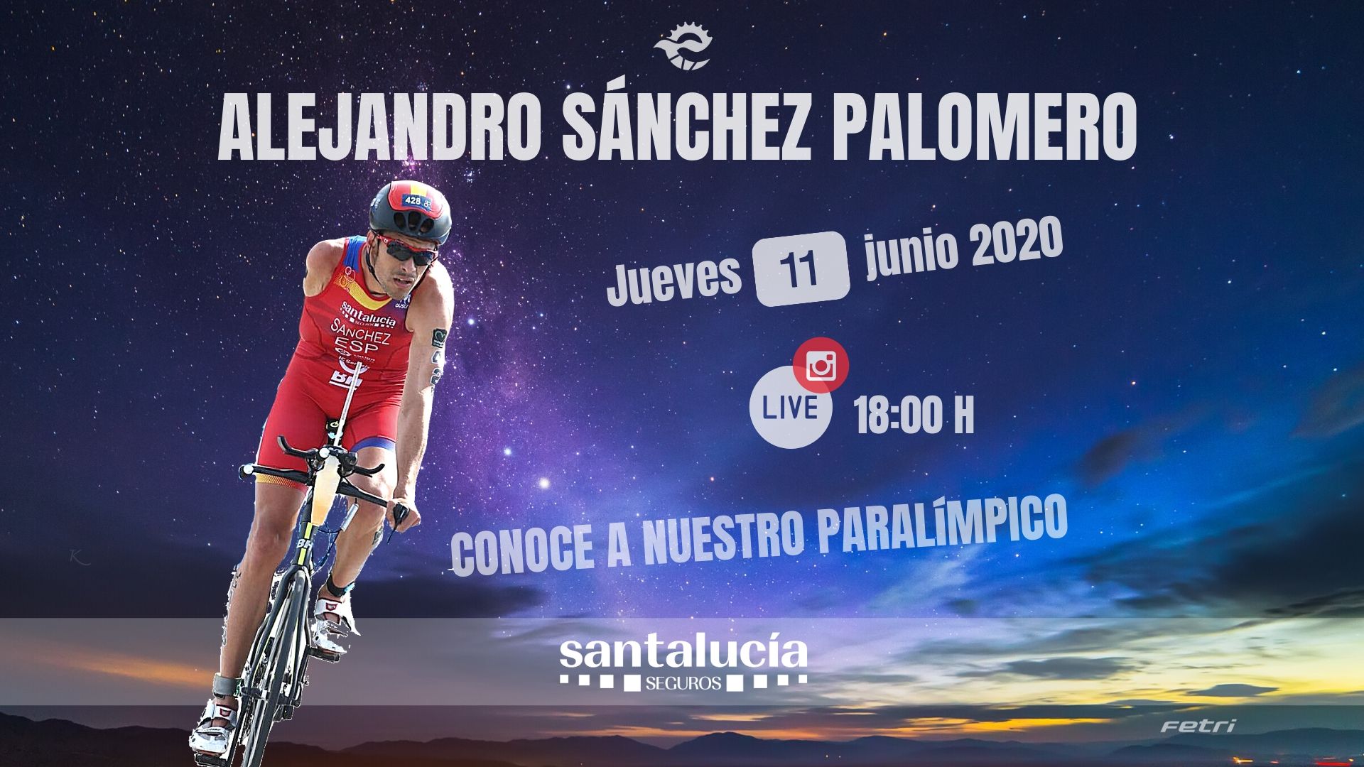 Alejandro Sánchez, protagonista esta semana del Instagram Live #FETRIVueltaResponsable