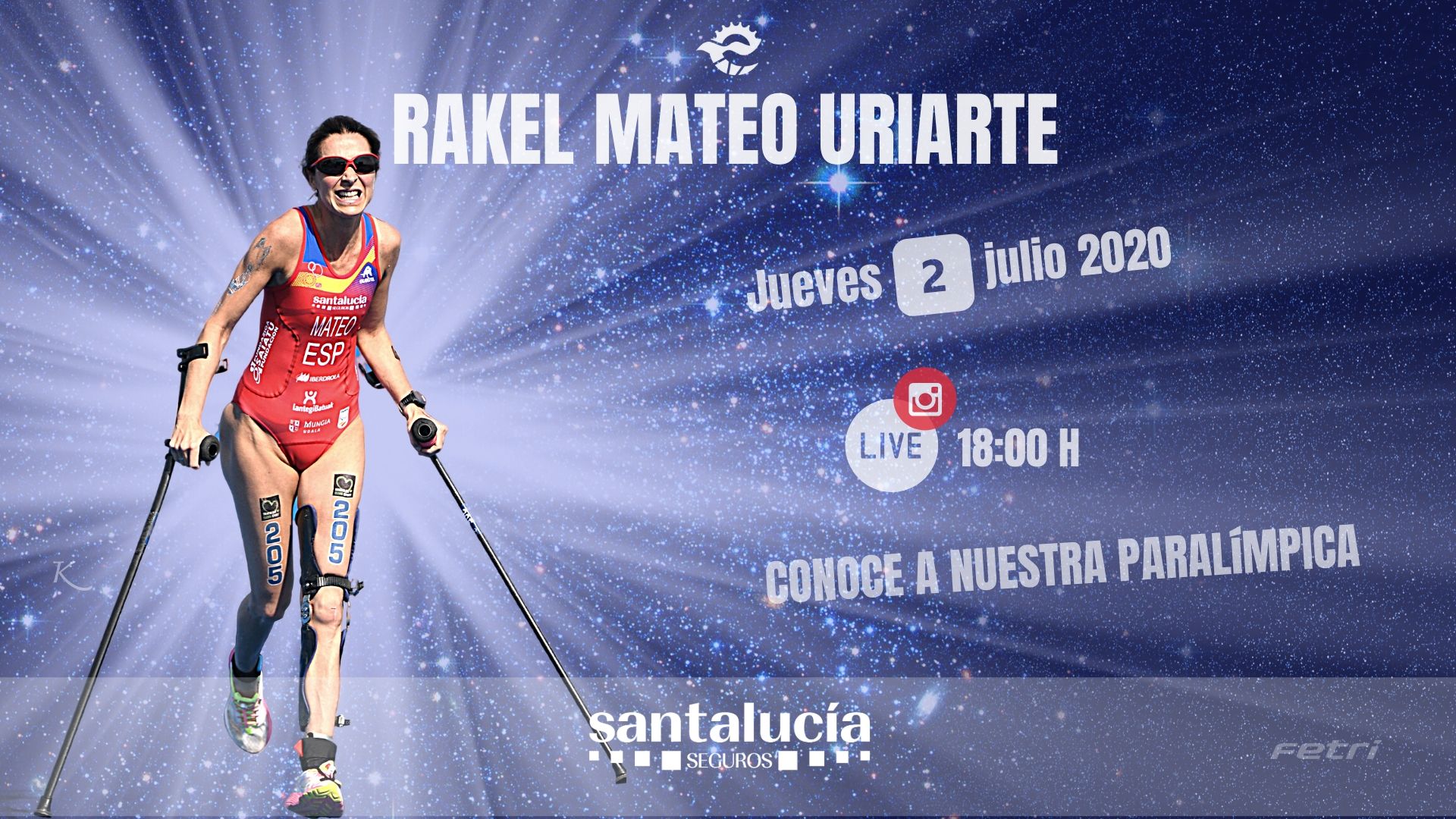 Rakel Mateo, integrante de la #ParaTriarmada, será la protagonista del XI Instagram Live de la FETRI