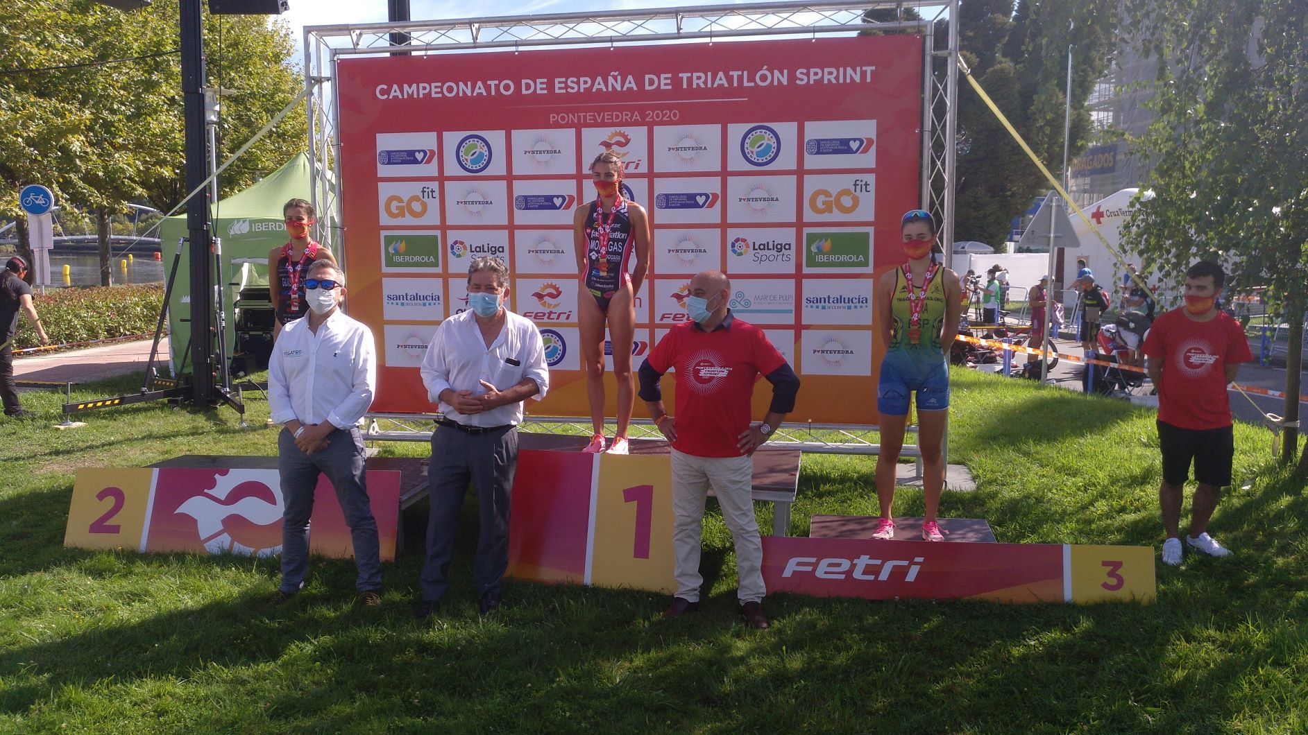 Primera jornada del Campeonato de España de Triatlón y Paratriatlón en Pontevedra