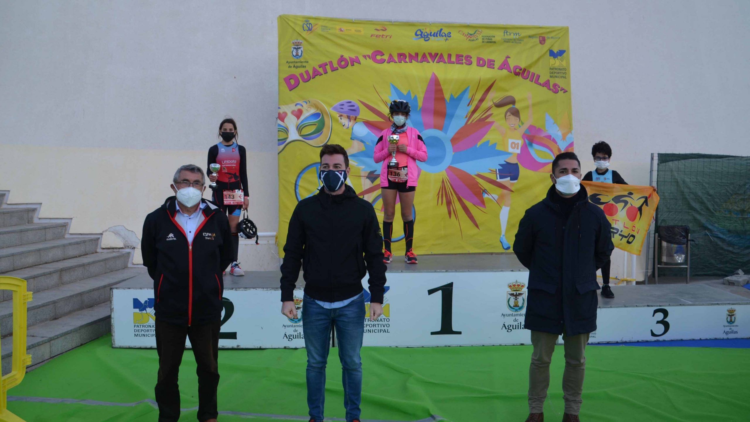 La Federación Murciana corona a los campeones regionales de duatlón juvenil y cadete en Águilas