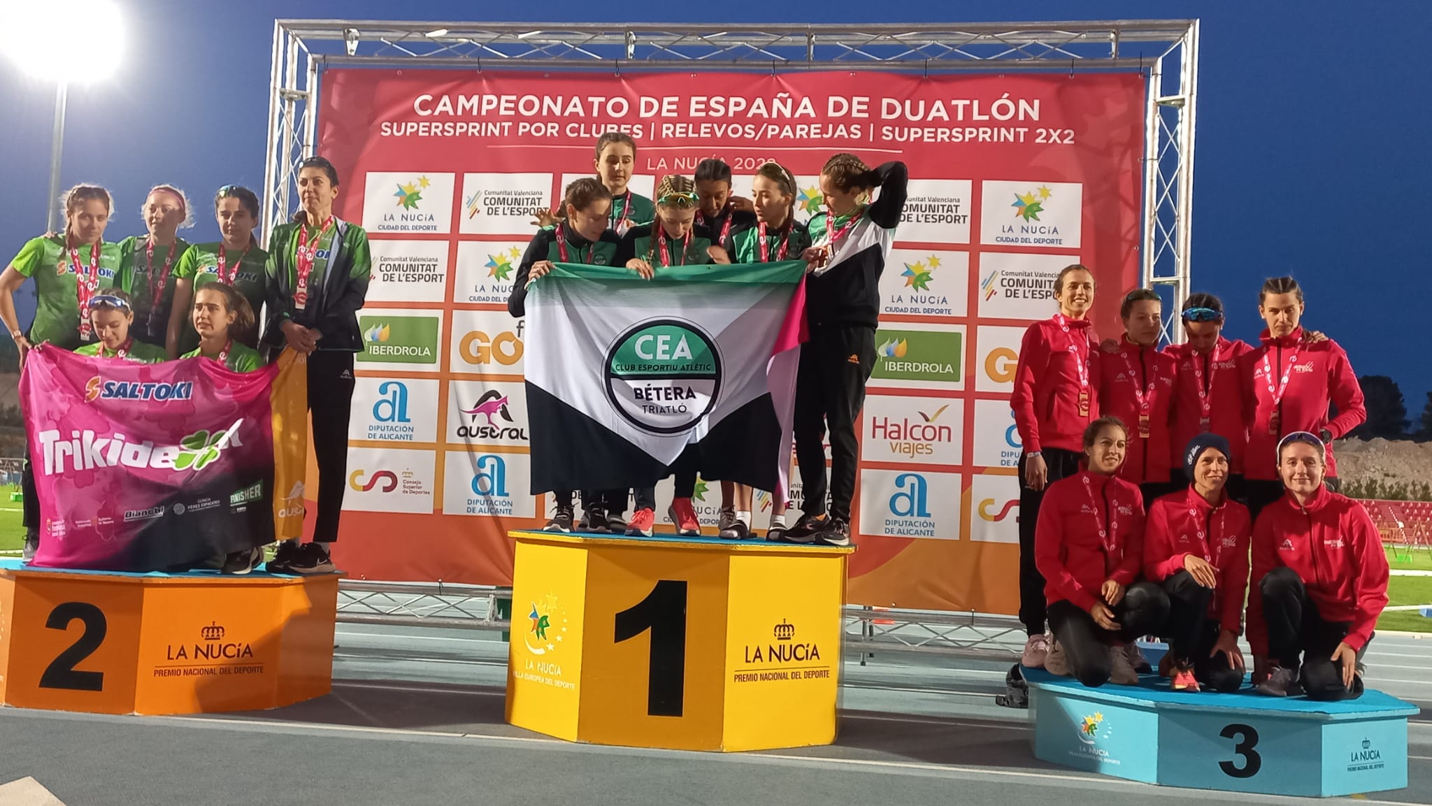 Doblete del CEA Bétera y títulos para Saltoki Trikideak y Diablillos Rivas en la primera jornada de Duatlón en La Nucía