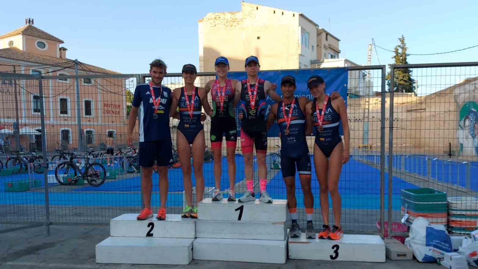 Paula Herrero y Rubén Pereira ganan el Triatlón de Calasparra, primer clasificatorio para el Campeonato de España de distancia olímpica