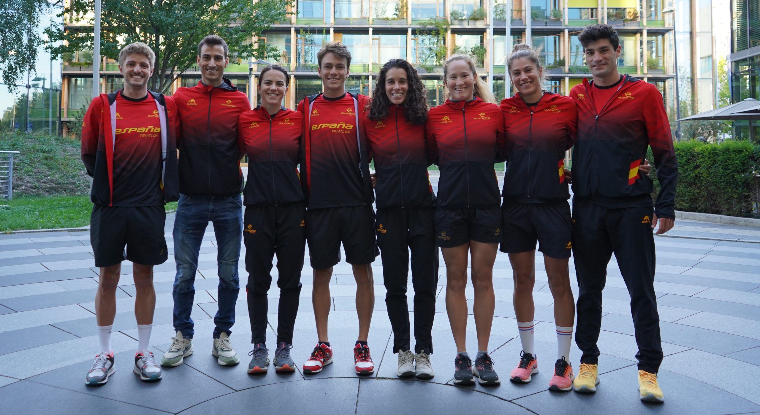 La triarmada preparada para el Campeonato de Europa de Munich