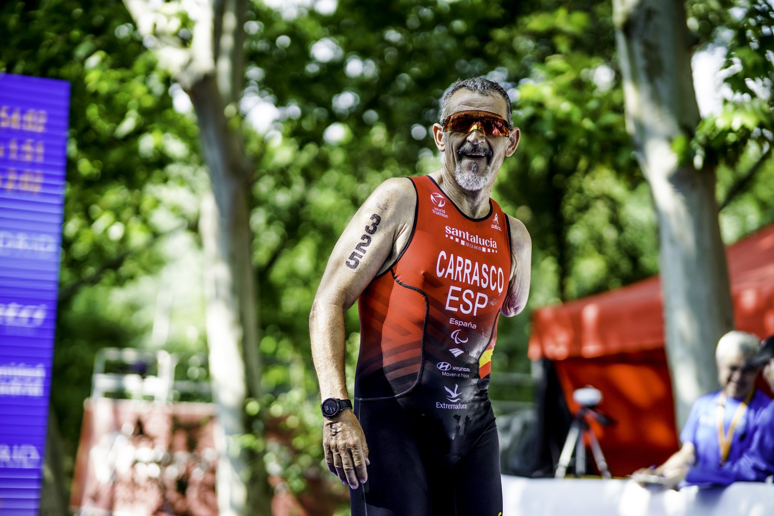Kini Carrasco se convertirá en Málaga en el primer triatleta Paralímpico de la historia en hacer 100 salidas en el ranking internacional
