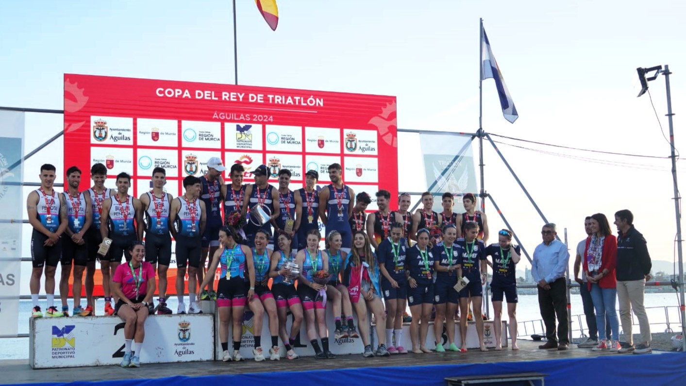 Náutico de Narón y Universidad de Alicante ganan la Copa de la Reina Iberdrola de Triatlón y la Copa del Rey en Águilas
