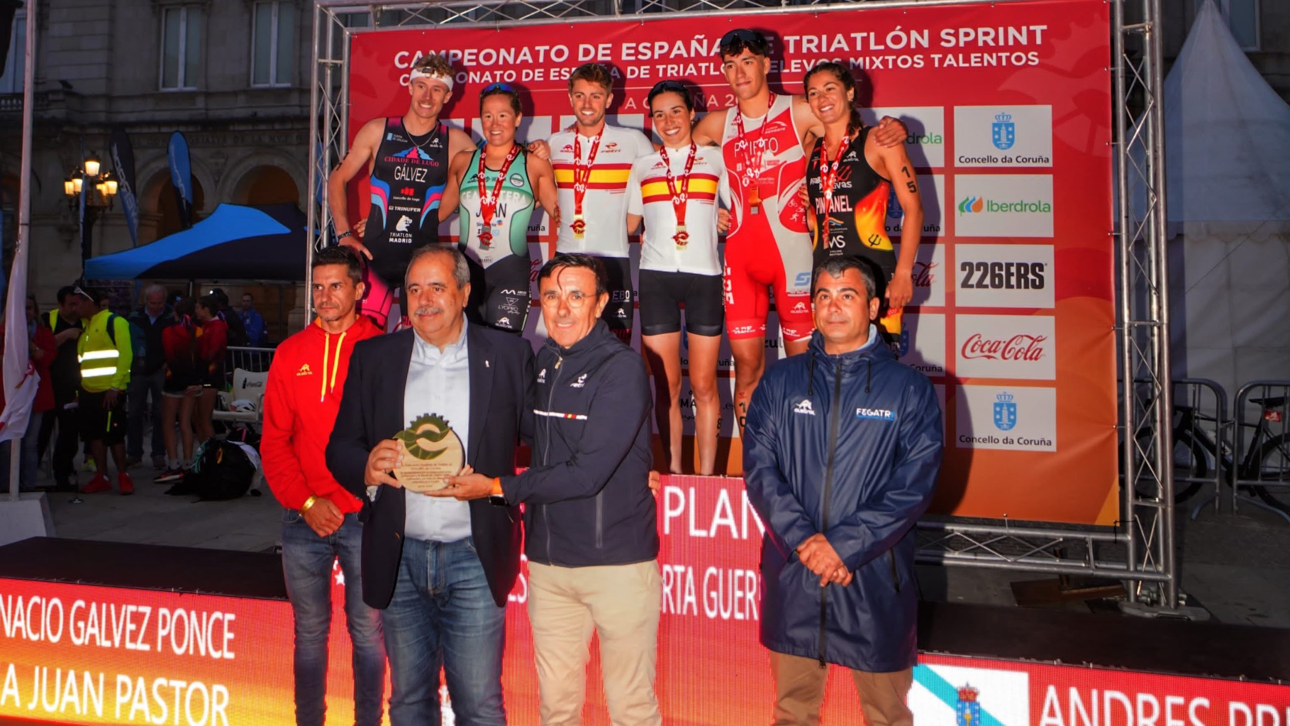 Maite Jiménez-Orta y Genís Grau se proclaman campeones de España de Triatlón Sprint 2024 en A Coruña
