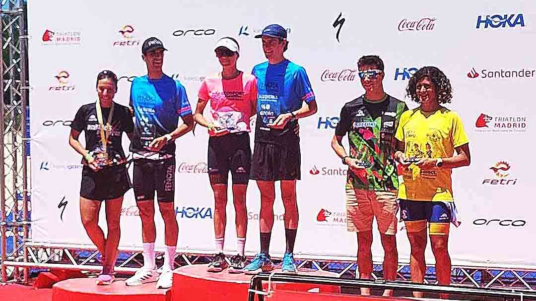 Marta Garrido y Ander Michelena ganaron el Half Triatlón Madrid 2024