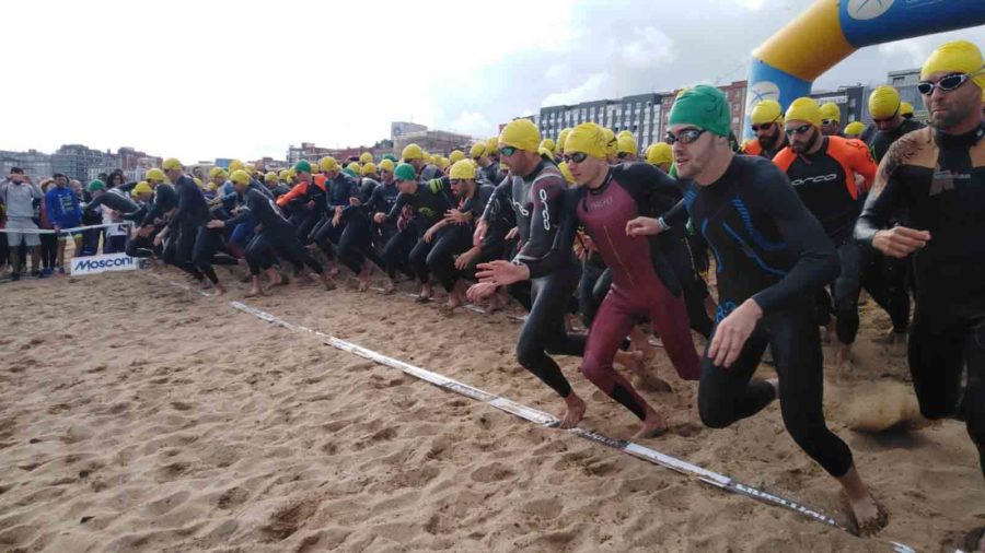 Gijón se prepara para recibir el Campeonato de España de Triatlón Militar y los títulos regionales Sprint