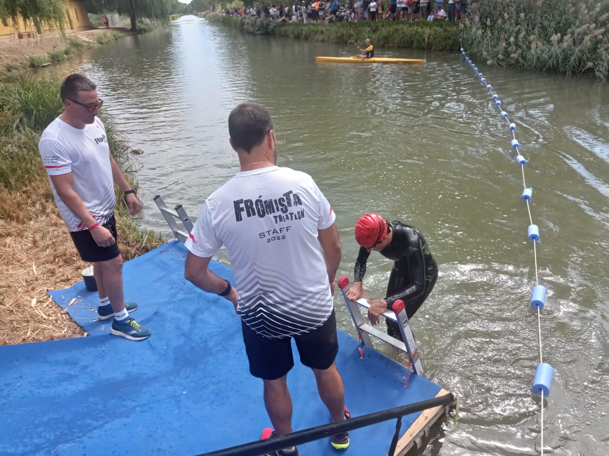 250 triatletas disputarán el sábado el Triatlón de Frómista 2024 puntuable para los rankings nacional FETRIMDyLD y mundial PTO