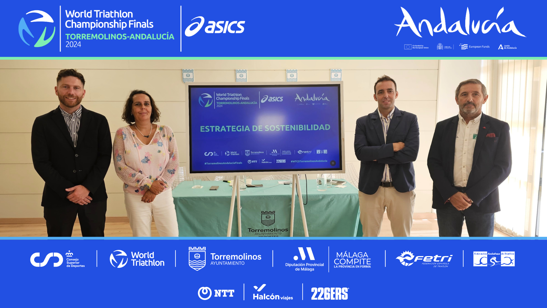 El Campeonato del Mundo de Triatlón Torremolinos-Andalucía será un evento de integración social, ‘plastic free’ y neutro en carbono