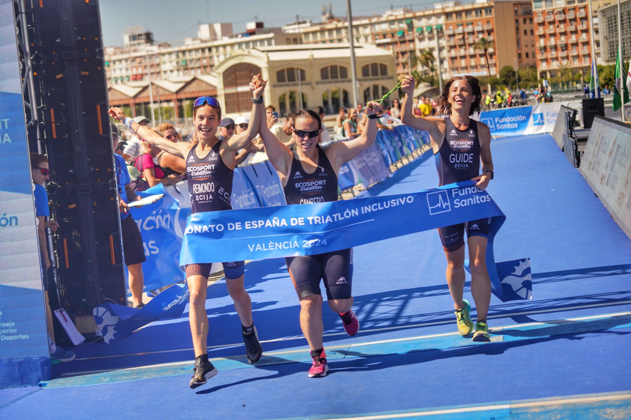 El Campeonato de España de Triatlón Inclusivo pone el broche de oro al fin de semana de la Copa del Mundo de Valencia 2024
