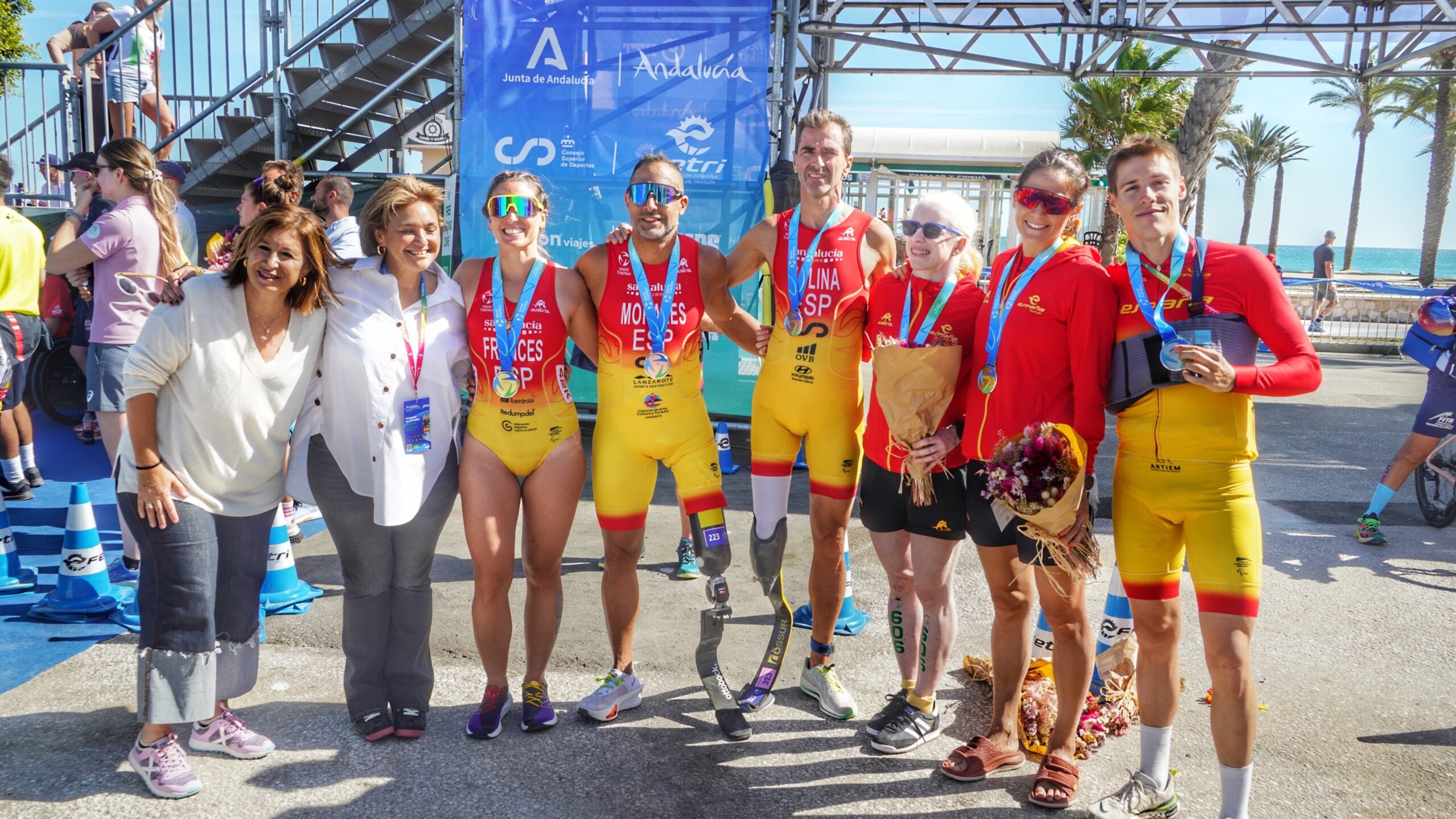 España consigue cinco medallas en el Campeonato del Mundo de Triatlón Paralímpico Torremolinos-Andalucía 2024