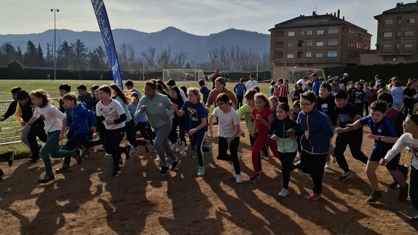 Los escolares de Graus conocen el Duatlón antes del Campeonato de España de Media Distancia
