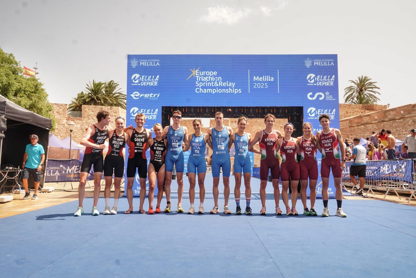 La selección italiana se corona como campeona de Europa de Triatlón Sprint en Relevos Mixtos