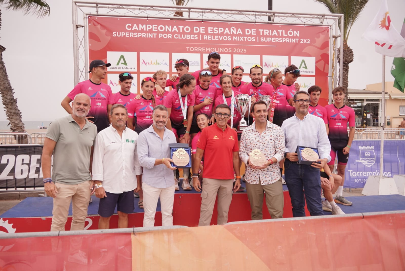 El Cidade de Lugo Fluvial gana las ligas Iberdrola y Nacional de Triatlón en Torremolinos