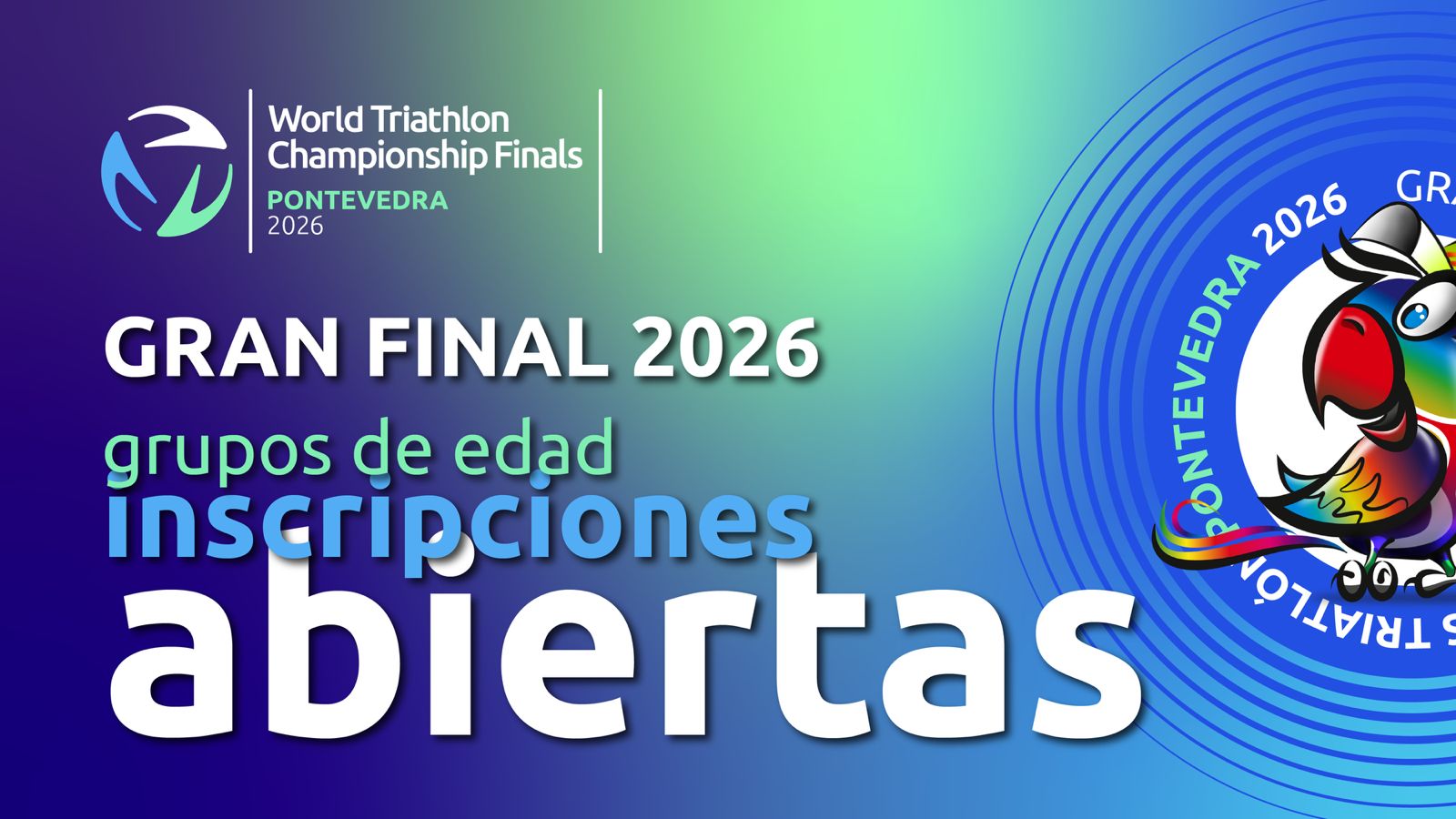 Arranca la cuenta atrás para la Gran Final de las Series Mundiales de Triatlón Pontevedra 2026: Inscripciones abiertas para los grupos de edad