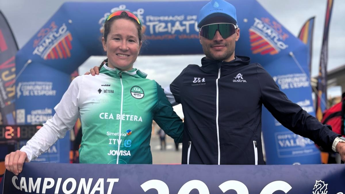 Roberto Sánchez y Noelia Juan, campeones autonómicos valencianos de Duatlón 2026