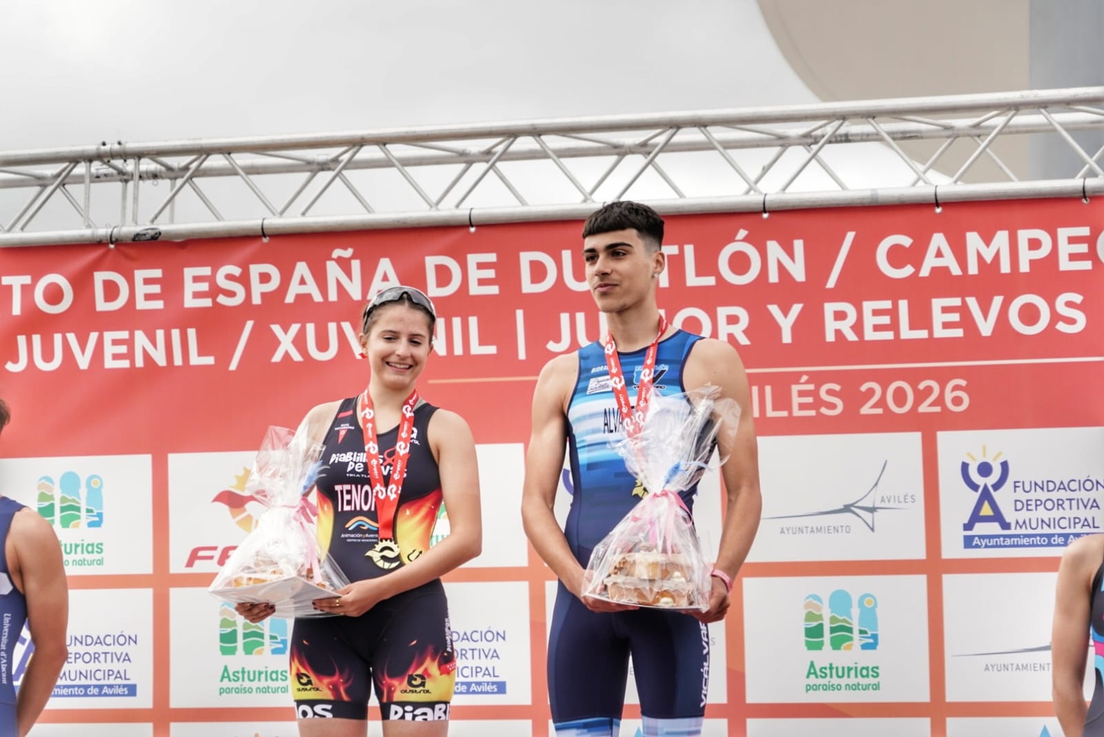 María Tenorio y Jonay Álvarez ganan el Campeonato de España de Duatlón Júnior Sprint, y el Tribarros Villafranca el nacional de Relevos Mixtos de Talentos en Avilés