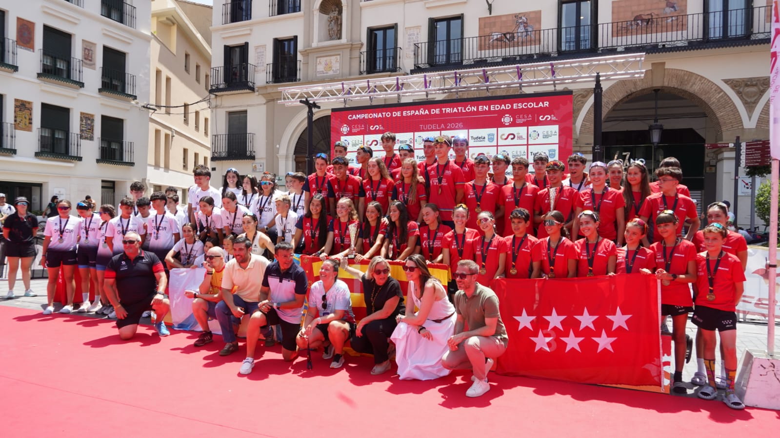 Comunidad Valenciana y Cataluña ganan el Campeonato de España de Triatlón en Edad Escolar CESA CSD y por Autonomías en Tudela