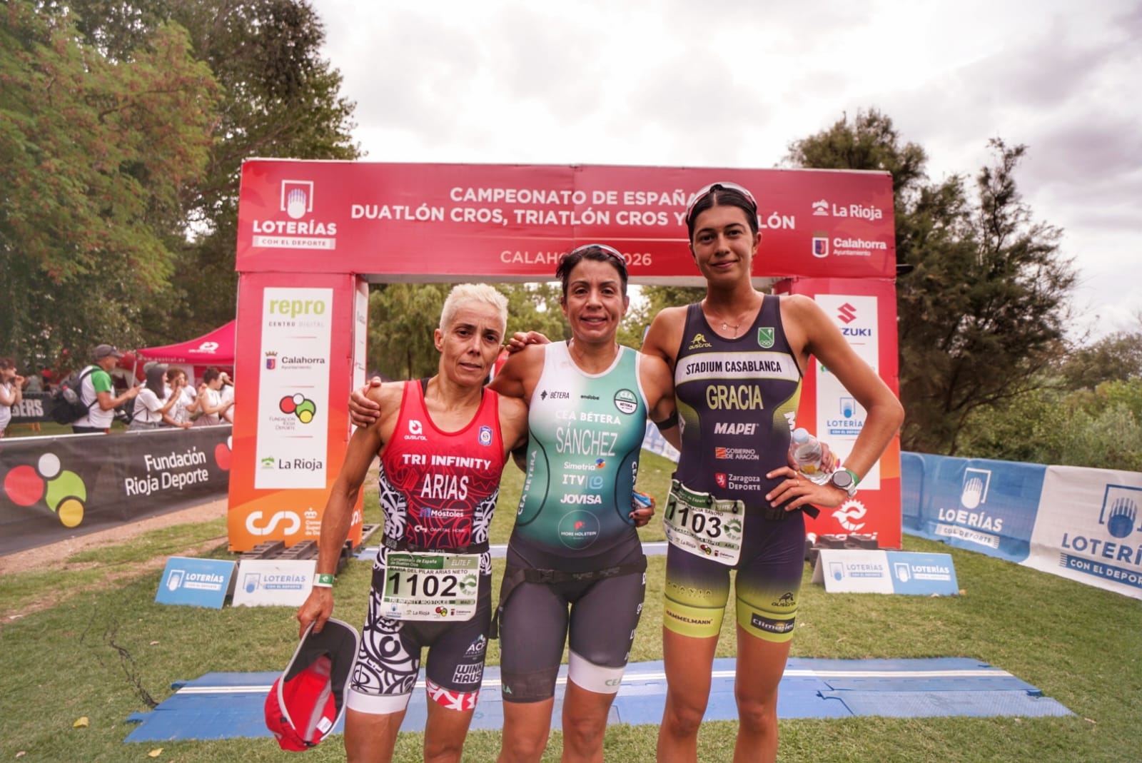 Eva María Sánchez y Sergio Correa ganan el Campeonato de España de Duatlón Cros 2026 en Calahorra