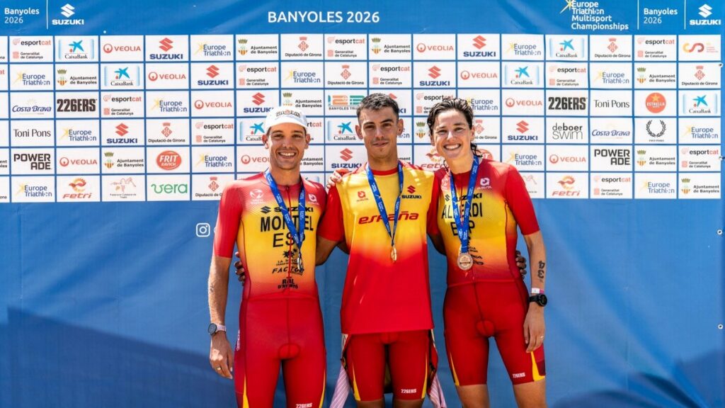 Mikel Arrasate oro, Guillem Montiel plata y Helene Alberdi bronce en el Europeo de Triatlón de Media Distancia