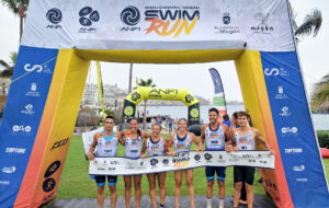 Viktors Vovrusko y Katharina Voelkel se proclaman campeones del SwimRun Anfi Gran Canaria Mogán en el que se celebró el Campeonato de España